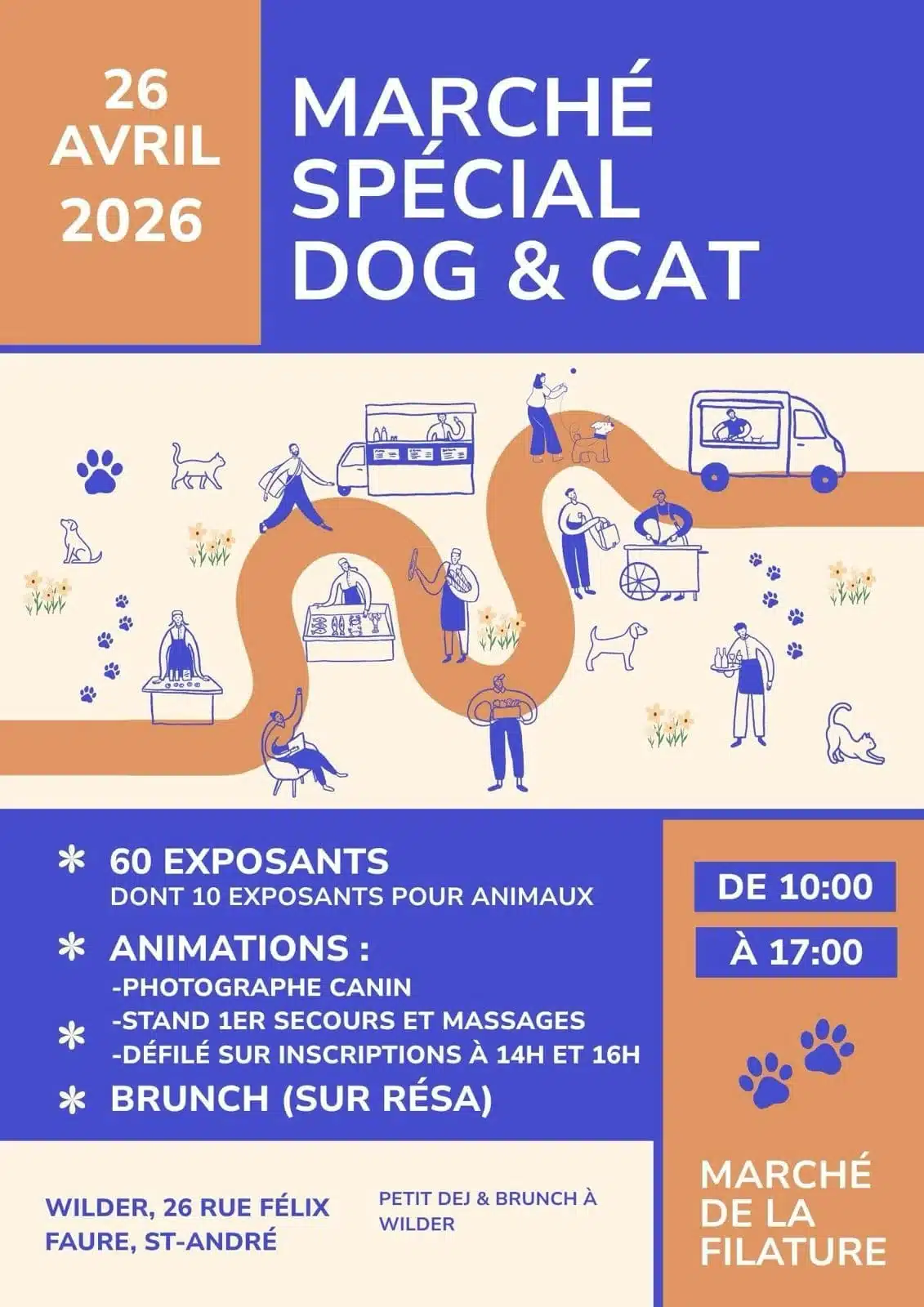 Marché de la Filature spécial chien et chat à Saint-André-lez-Lille e dimanche 26 avril 2026