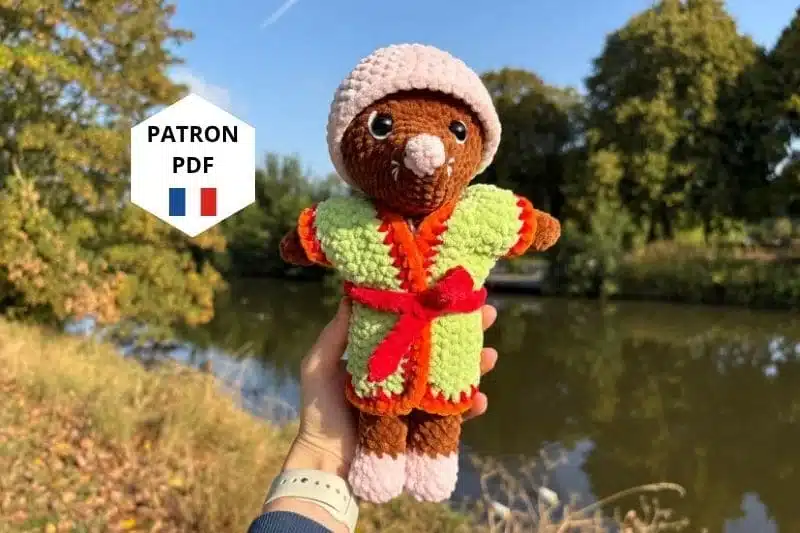 Personnage de Petite Taupe réalisé en crochet