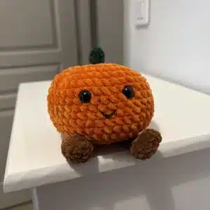 Grosse citrouille en crochet