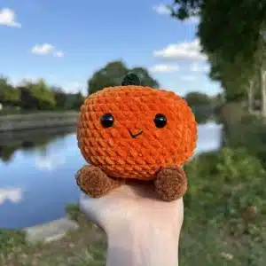 Grosse citrouille en crochet