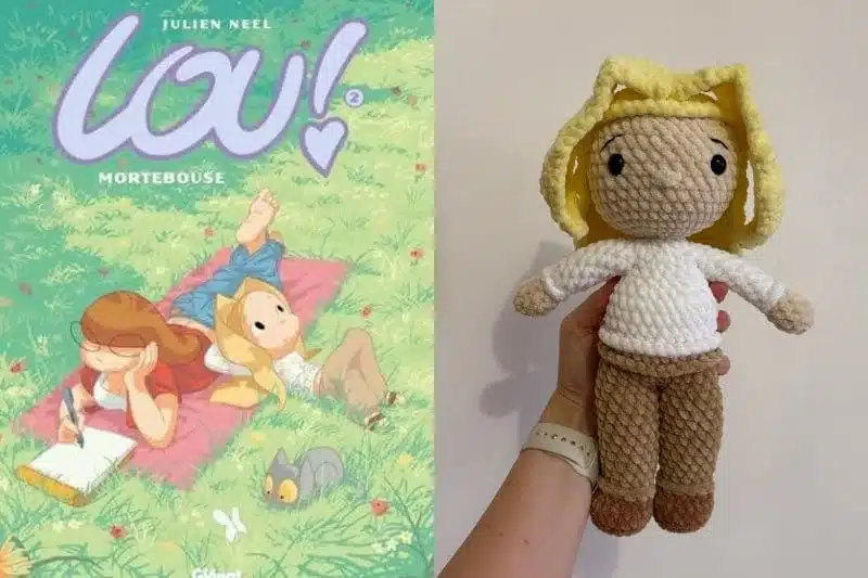 Lou, de la BD du même nom, réalisée en crochet